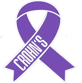 Crohn's awareness ribbon.